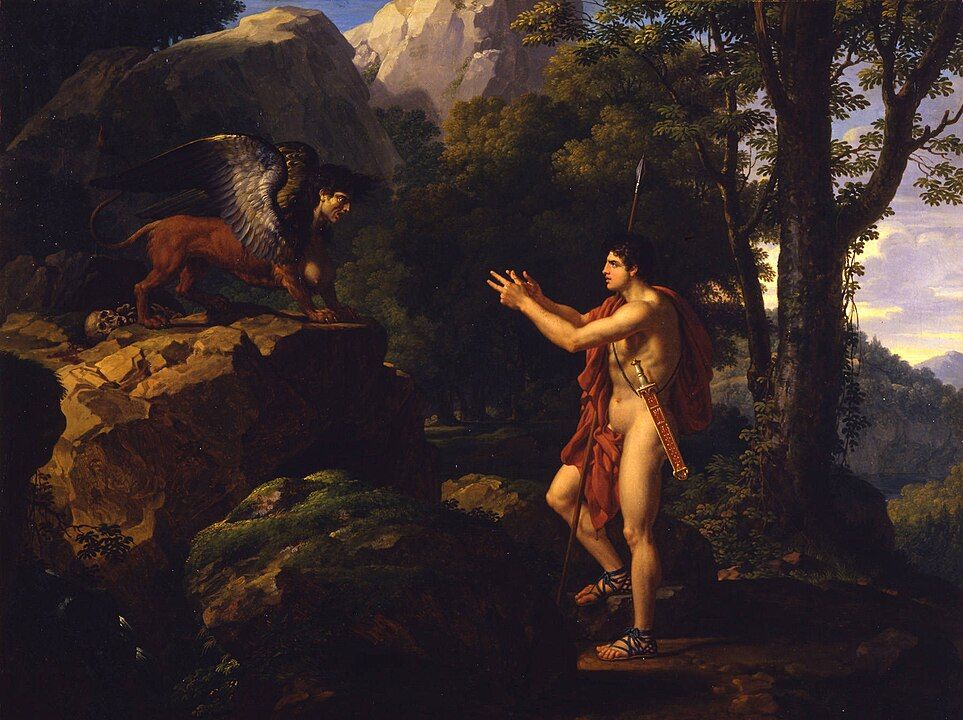 Oedipus and the Sphinx, Fabre