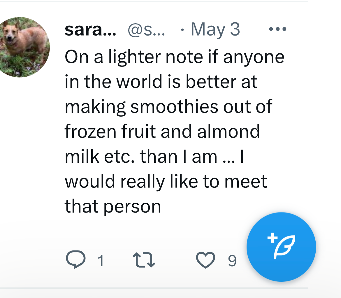 A screenshot of Sarah Miller's tweet.