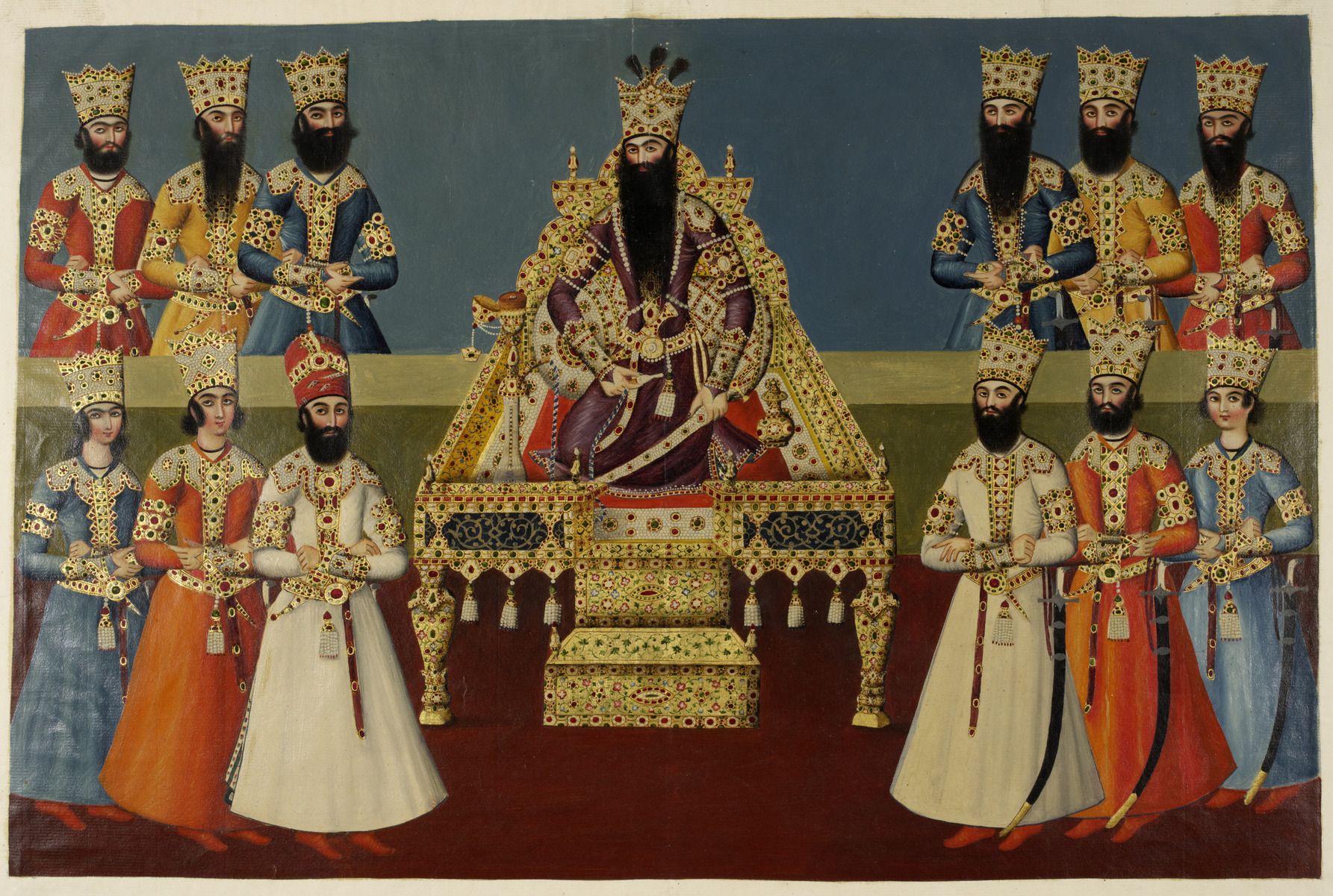 Fath Ali Shah with sons