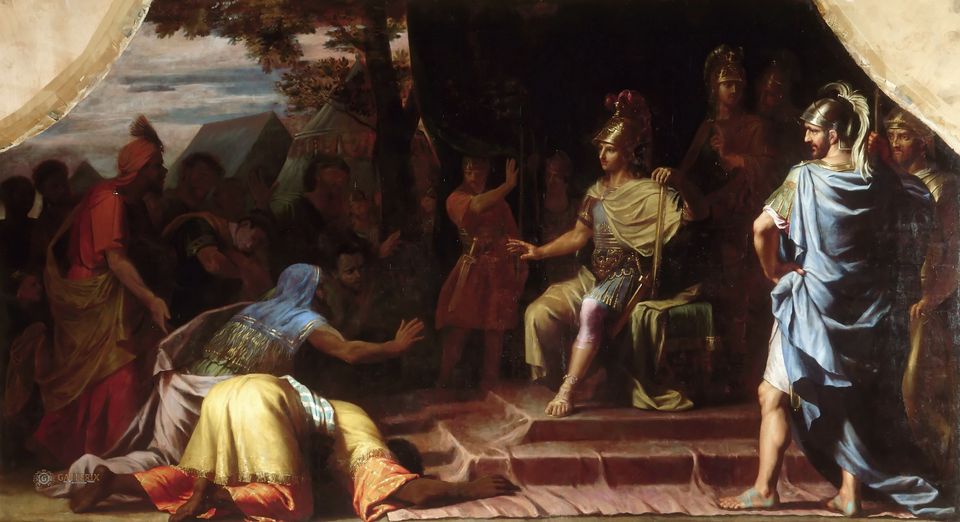 Alexander the Great Receiving News, de Champaigne