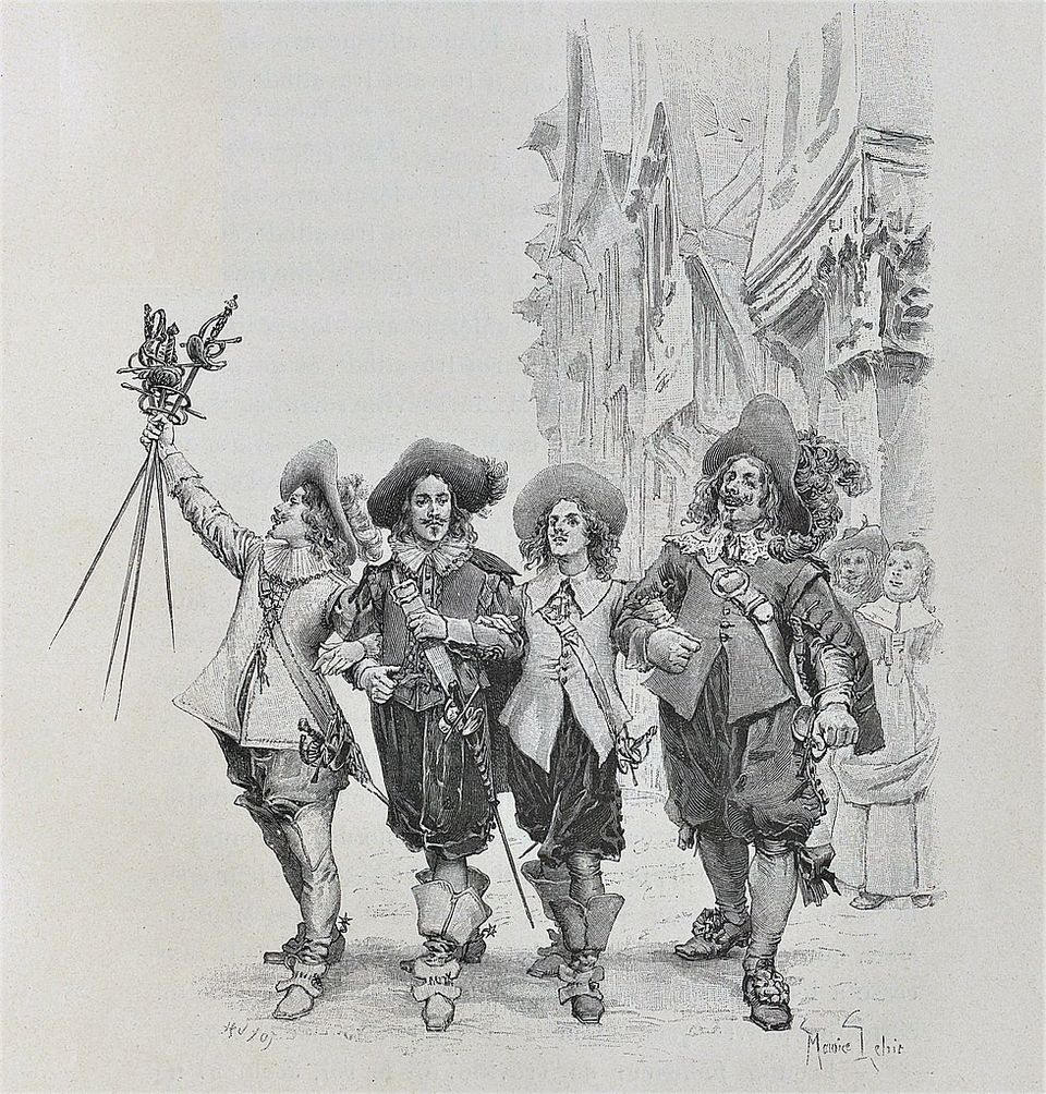 Huyot's Musketeers (After Maurice Leloir)