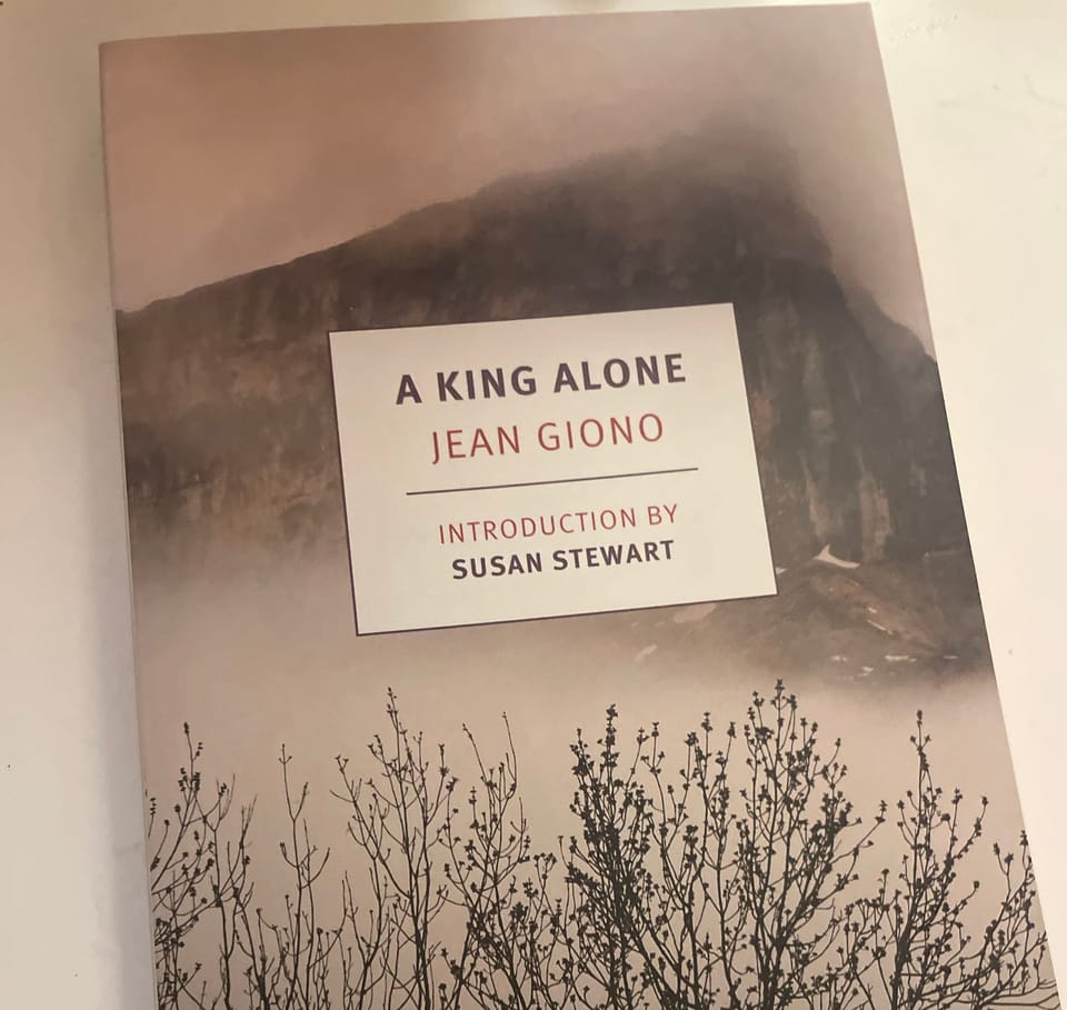Book Recommendation: A King Alone by Jean Giono